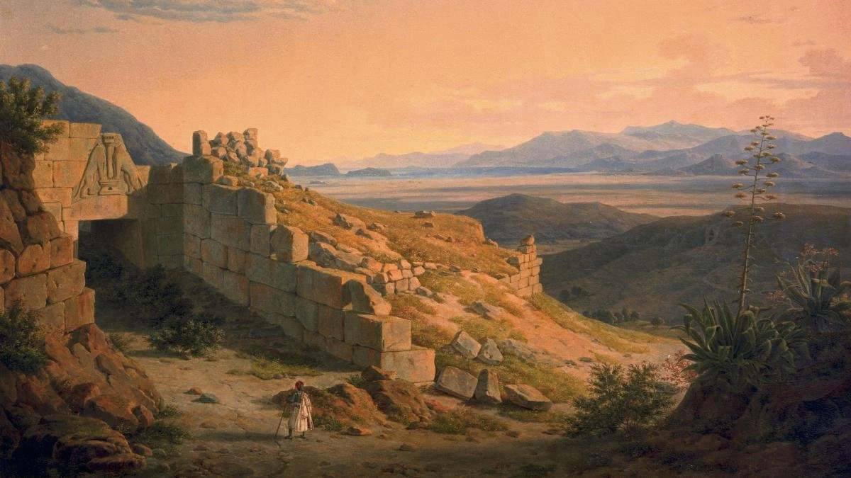 Veduta con rovine